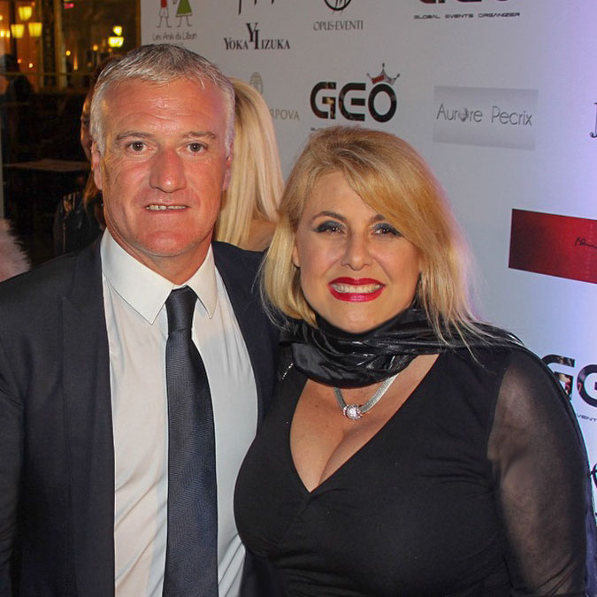 Maria Grazia Todaro con Didier Deschamps