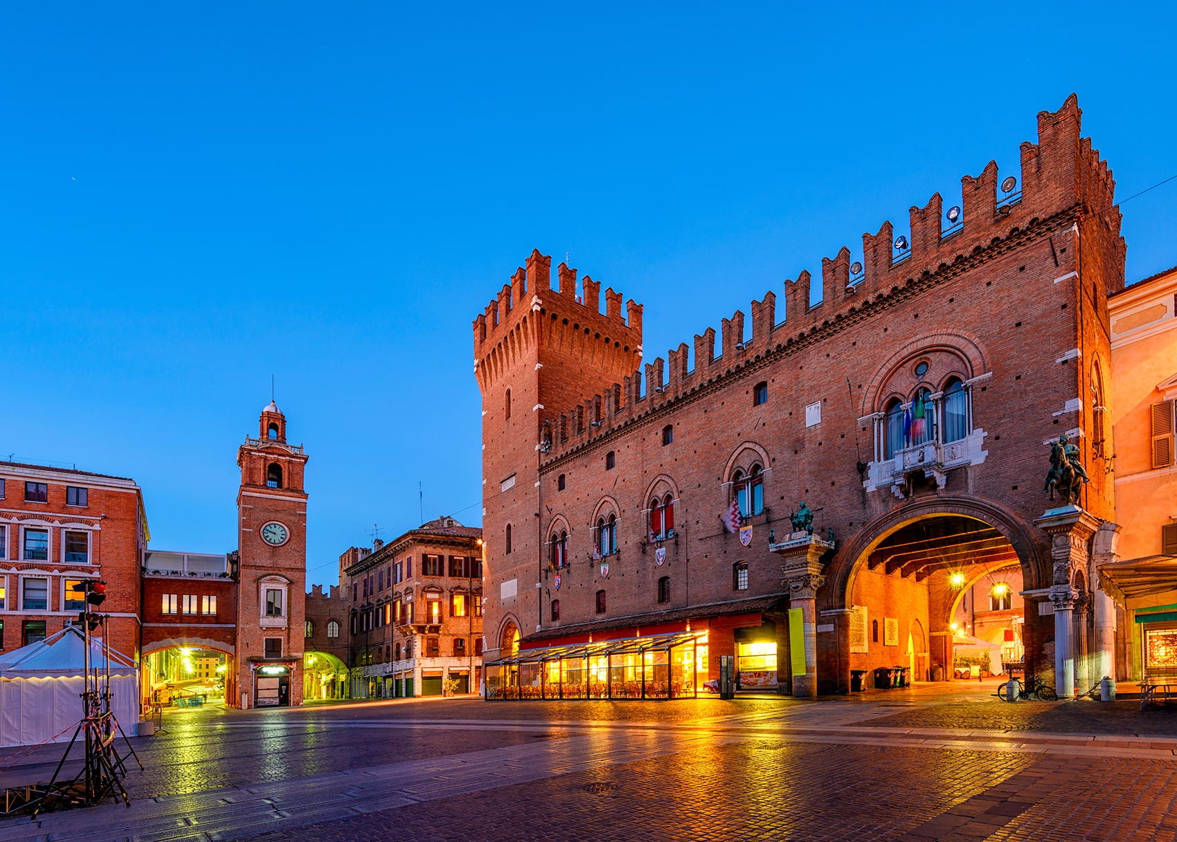 Centro storico di Ferrara, città natale di Vittorio Sgarbi