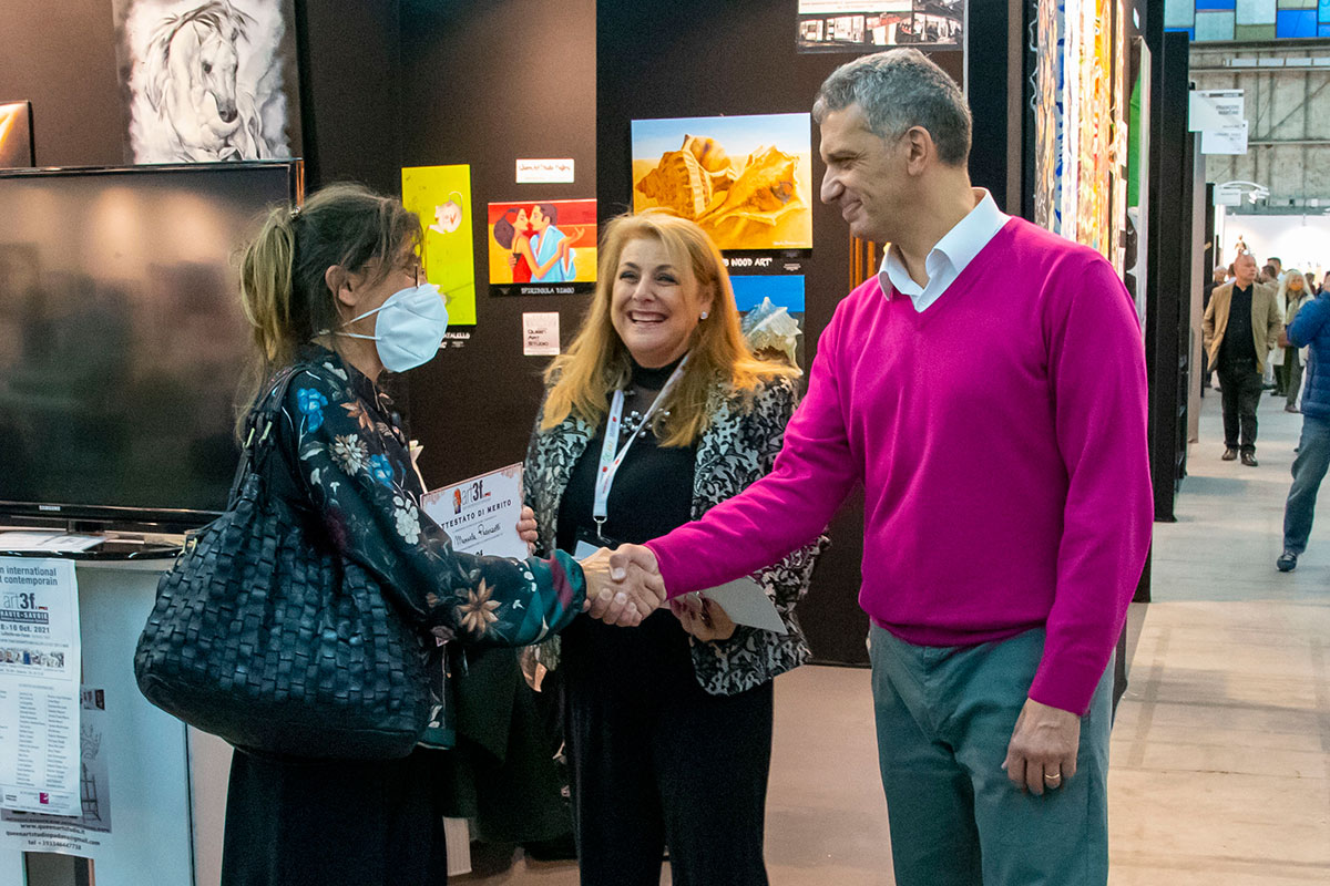 Fiera ART 3 F - Alta savoia con M.G. Todaro della Queen Art Studio Gallery